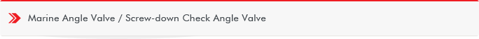 Marine Angle Valve / Screw-down Check Angle Valve
